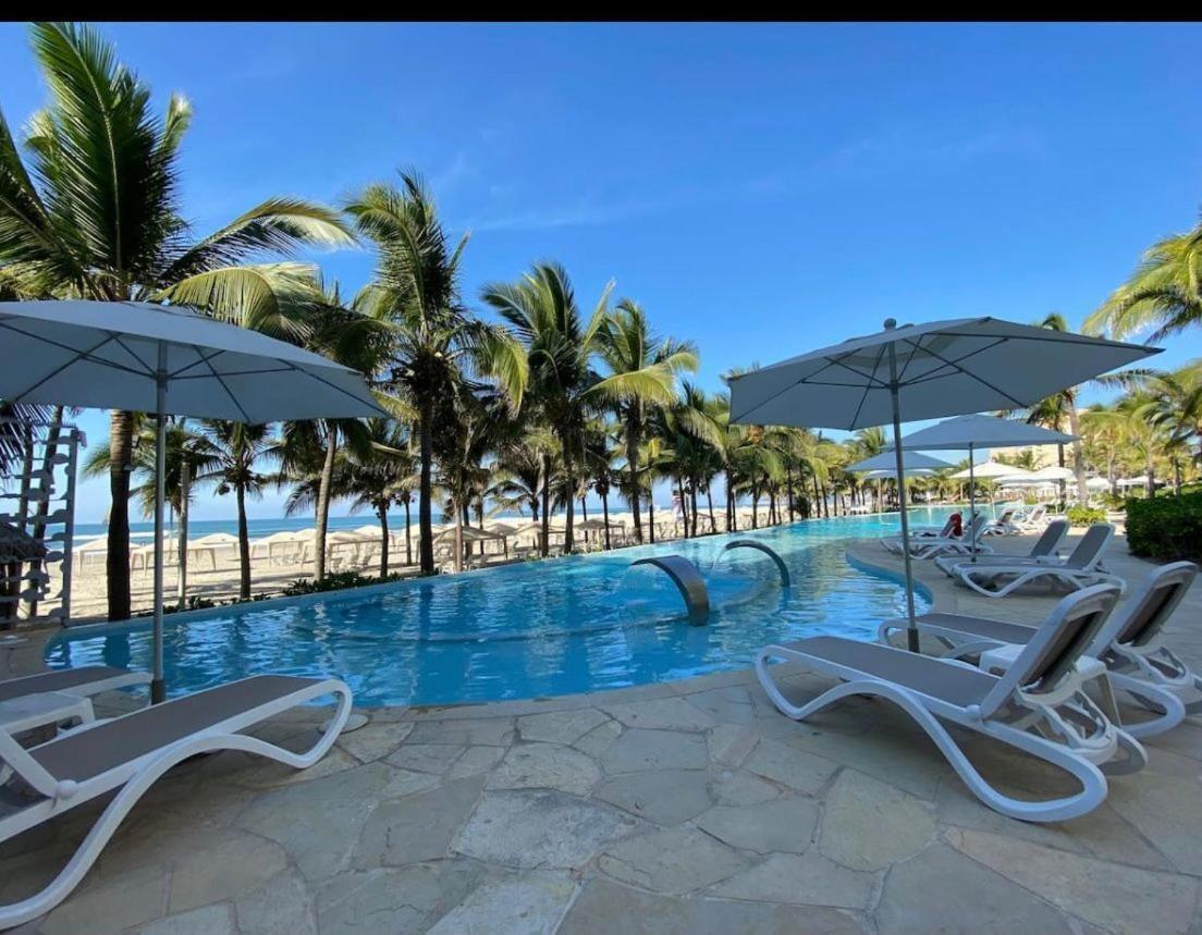 Apartamento Depto En La Playa Con Toboganes, Juegos Y Restaurantes